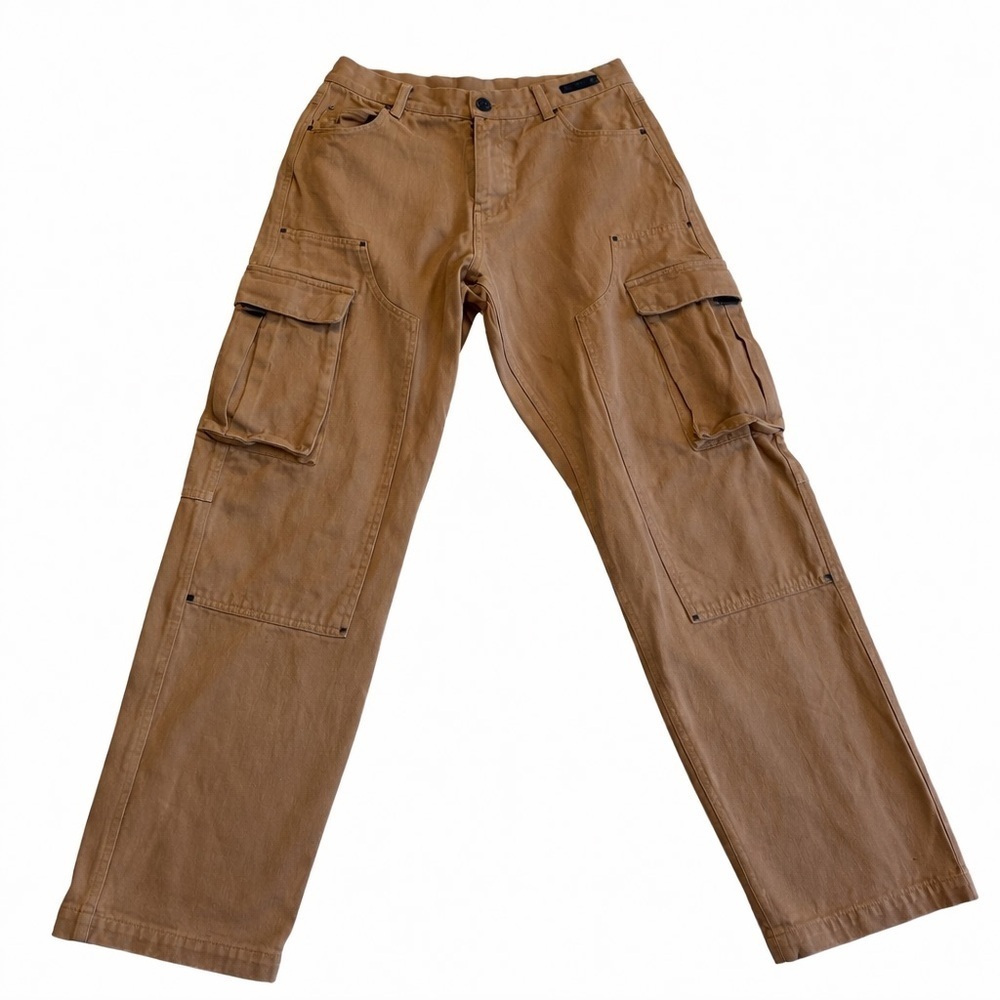 BT Black Utility Cargo Pants Tan Brown Workwear Streetwear Size 28